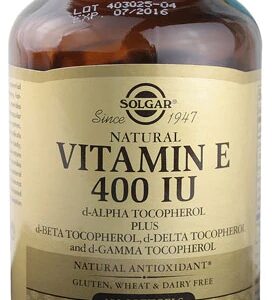 Solgar Vitamina E D-Alpha Tocopherol 400 UI - 100 Cápsulas Softgel