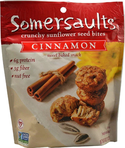 Somersault Sunflower Seed Bites Canela - 170g: Snack Crocante e Nutritivo