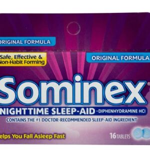 Sominex Original Fórmula 16 Comprimidos - Auxílio Noturno para o Sono