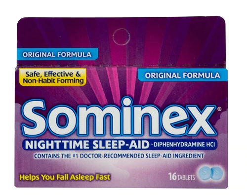 Sominex Original Fórmula 16 Comprimidos - Auxílio Noturno para o Sono