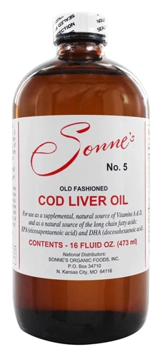 Óleo de Fígado de Bacalhau Sonne's No 5 - 473ml - Vitaminas A e D
