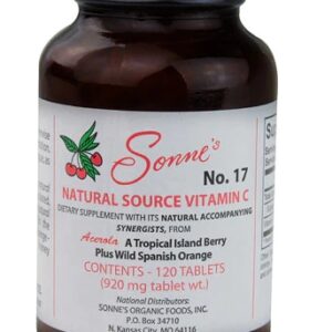 Vitamina C 920mg Sonne's Natural Source - 120 Comprimidos Essenciais para Imunidade