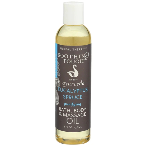 Óleo de Massagem Corporal e Banho Purificante Eucalipto e Abeto Soothing Touch Ayurveda 227g