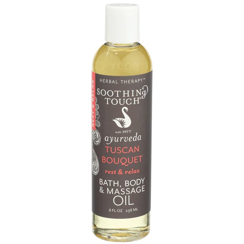 Óleo de Massagem Corporal e Banho Soothing Touch Ayurveda - Tuscan Bouquet 237ml - Rest & Relax