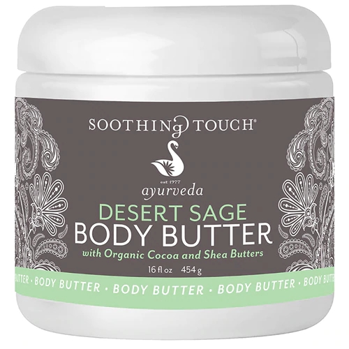 Manteiga Corporal Desert Sage Soothing Touch 454g com Manteigas Orgânicas de Cacau e Karité