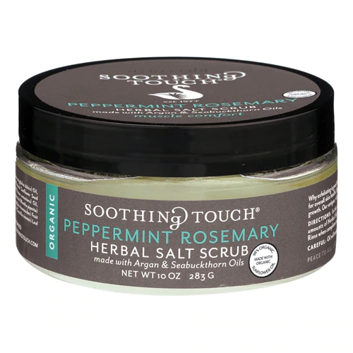 Esfoliante Corporal Sal Grosso Hortelã e Alecrim Soothing Touch 283g - Revigorante e Nutritivo