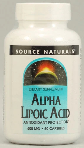 Source Naturals Ácido Alfa-Lipóico 600mg - 60 Cápsulas | Antioxidante Poderoso