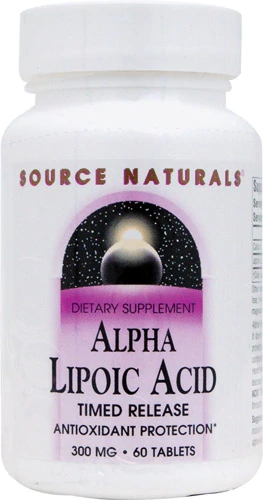 Source Naturals Alpha Lipoic Acid Liberação Prolongada - 600mg - 60 Comprimidos