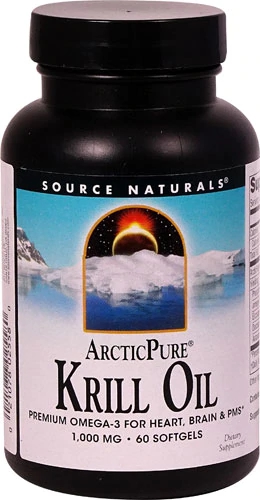 Source Naturals ArcticPure® Óleo de Krill 1000mg - 60 Cápsulas Softgels