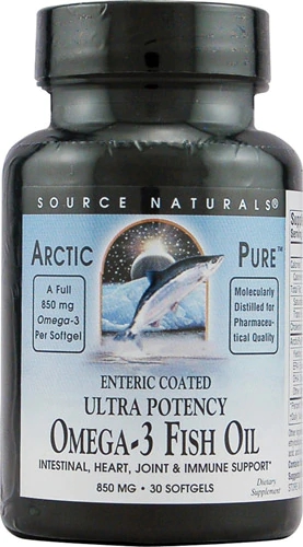 Ômega 3 Source Naturals ArcticPure 850mg - 30 Cápsulas Gelatinosas Revestidas