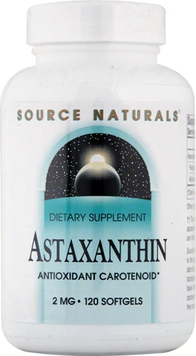 Source Naturals Astaxantina 2 mg - 120 Cápsulas Gelatinosas - Potente Antioxidante