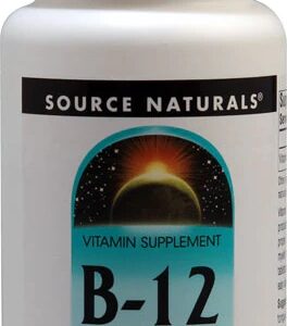 Source Naturals B-12 Biolingual 2000mcg - 100 Pastilhas Sublinguais para Energia e Bem-Estar