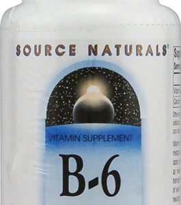 Source Naturals Vitamina B6 100mg - 250 Comprimidos - Suporte ao Bem-Estar Geral
