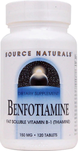 Source Naturals Benfotiamina 150mg - 120 Comprimidos - Suporte ao Metabolismo da Glicose