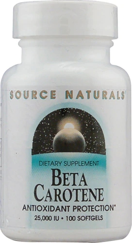 Source Naturals Beta Caroteno 25000 UI - 100 Cápsulas Softgel