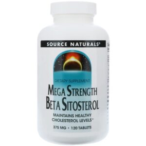 Source Naturals Beta Sitosterol Mega Strength -- 375 mg - 120 Tablets