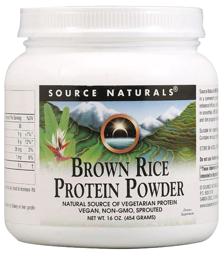 Proteína de Arroz Integral Source Naturals - 454g - Suplemento Puro