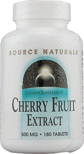 Extrato de Fruta de Cereja Source Naturals 500mg - 180 Comprimidos: Saúde e Bem-Estar Natural