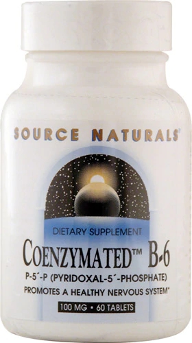 Source Naturals Coenzymated B6 100mg 60 Comprimidos - Vitamina B6 Ativa
