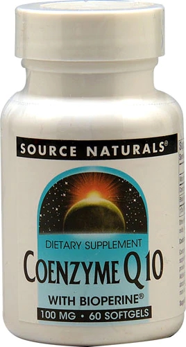 Source Naturals Coenzima Q10 com Bioperine - 100mg - 60 Cápsulas Gelatinosas