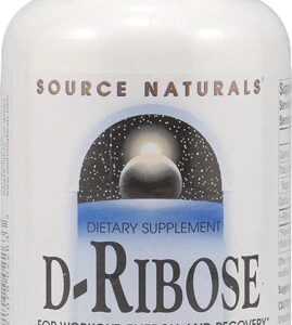 Source Naturals D-Ribose 1000mg - 90 Comprimidos para Energia e Recuperação Muscular