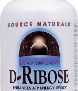 Source Naturals D-Ribose Fruta 60 Comprimidos Mastigáveis - Energia e Recuperação Muscular
