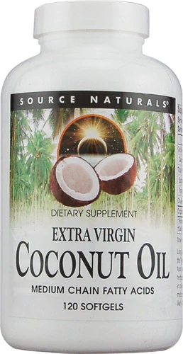 Source Naturals Extra Virgin Coconut Oil -- 120 Softgels