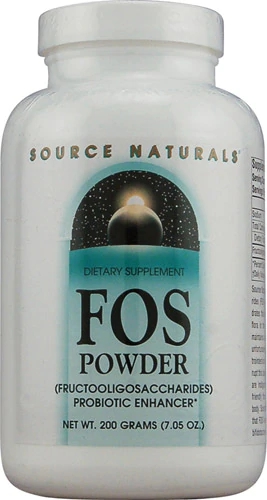 Source Naturals FOS Powder - Frutooligossacarídeos Prebióticos em Pó 200g