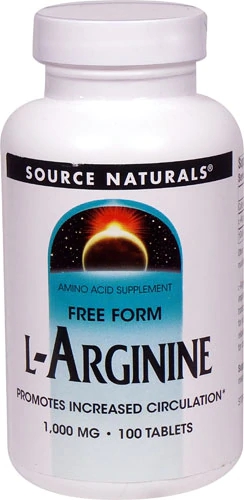 Source Naturals L-Arginina 1000mg - 100 Comprimidos: Energia e Bem-Estar