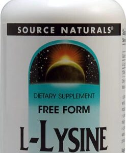 Source Naturals Free Form L-Lysine -- 1000 mg - 100 Tablets