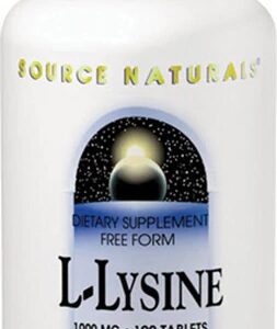 Source Naturals L-Lisina 500mg - 100 Cápsulas: Essencial para Saúde e Imunidade