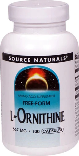 Source Naturals L-Ornitina 667mg - 100 Cápsulas: Suporte para Energia e Recuperação Muscular