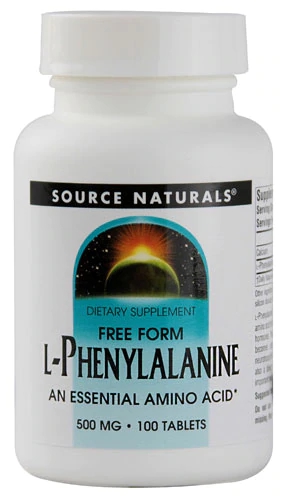 Source Naturals L-Fenilalanina Livre 100 Comprimidos | Aminoácido Essencial