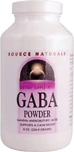 Source Naturals GABA em Pó 227g: Suporte Natural para Relaxamento e Bem-Estar