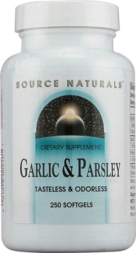 Source Naturals Alho e Salsa - 250 Cápsulas Softgel: Bem-Estar Natural