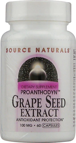 Source Naturals Extrato de Semente de Uva - 100mg - 60 Cápsulas