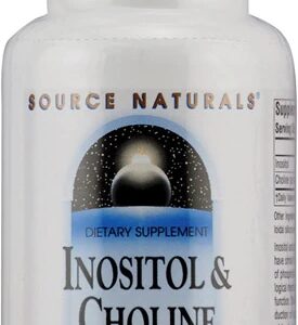 Source Naturals Inositol e Colina 800mg - 50 Comprimidos: Suporte ao Bem-Estar Cerebral e Metabólico