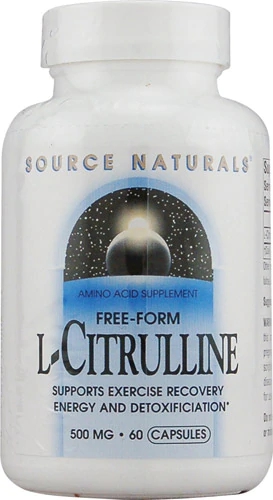 Source Naturals L-Citrulina 500mg - 60 Cápsulas para Melhor Desempenho