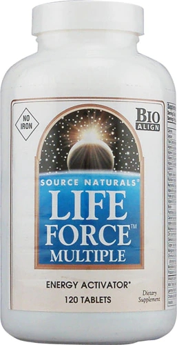 Source Naturals Life Force Múltiplo Sem Ferro 120 Comprimidos - Potencialize Sua Vitalidade