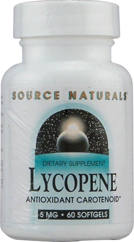 Source Naturals Licopeno 5mg - 60 Cápsulas Gelatinosas - Antioxidante Natural