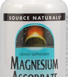 Source Naturals Magnésio Ascorbato 1000 mg - 120 Comprimidos | Vitamina C e Magnésio de Alta Absorção