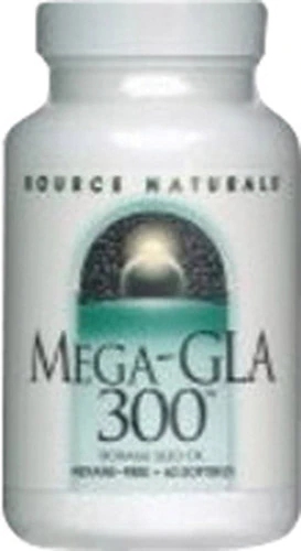 Source Naturals Mega GLA 300 Óleo de Borragem - 60 Cápsulas Gelatinosas