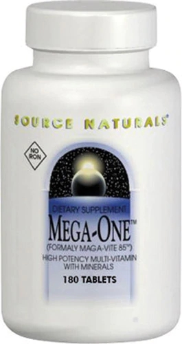 Source Naturals Mega-One Multivitamínico Sem Ferro - 180 Comprimidos