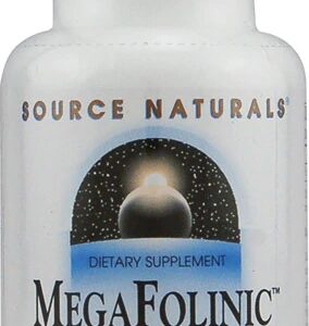 Source Naturals MegaFolinic 800 mcg - 60 Comprimidos - Ácido Fólico de Alta Absorção