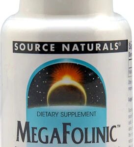 Source Naturals MegaFolinic 800 mcg - 120 Tablets - Ácido Folínico de Alta Potência