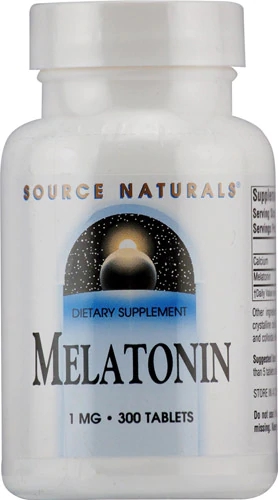 Source Naturals Melatonina 1 mg - 300 Comprimidos - Auxílio para o Sono e Bem-Estar