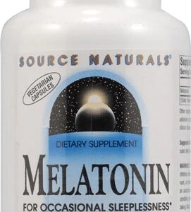 Source Naturals Melatonina 3mg - 120 Cápsulas Vegetarianas - Sono Reparador