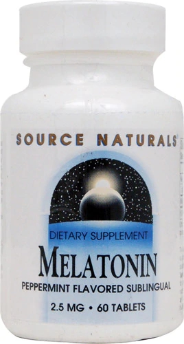 Source Naturals Melatonin 2.5 MG Peppermint -- 60 Lozenges