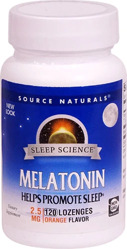 Source Naturals Melatonin Orange -- 2.5 mg - 120 Lozenges