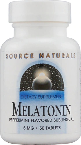 Source Naturals Melatonina Menta 5mg - 50 Pastilhas de Dissolução Rápida